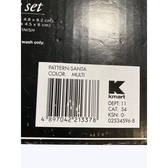 Santa Salt Pepper Set Ceramic Holiday Table Decor Vintage Style By Kmart - Picture 7 of 12